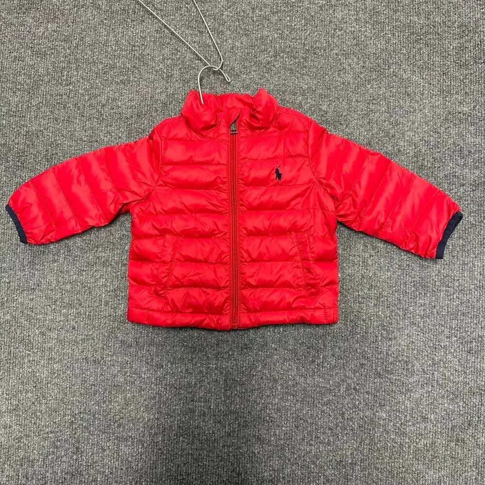 Polo Ralph Lauren Baby Boy Goose Down Puffer Jkt Preppy Insulated Winter Coat 9m